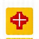 A depiction of the distinctive emblem of Swiss Post.